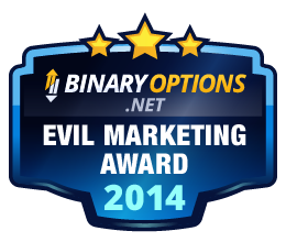 BinaryOptions.net Evil Marketing Award